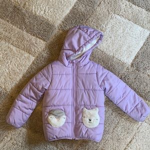 Carter’s Girls Purple Winter Jacket size medium(5-6)